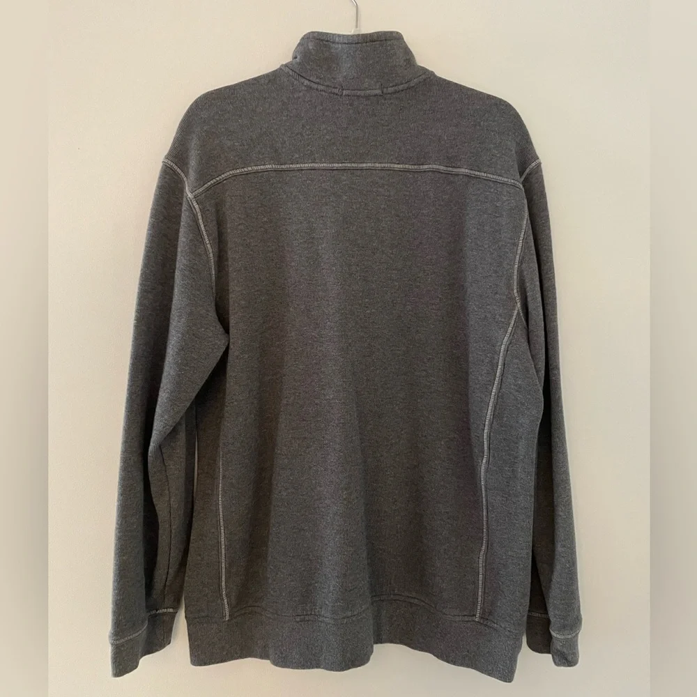Tommy Bahama Half-Zip Sweater, Sweatshirt, Gray, L